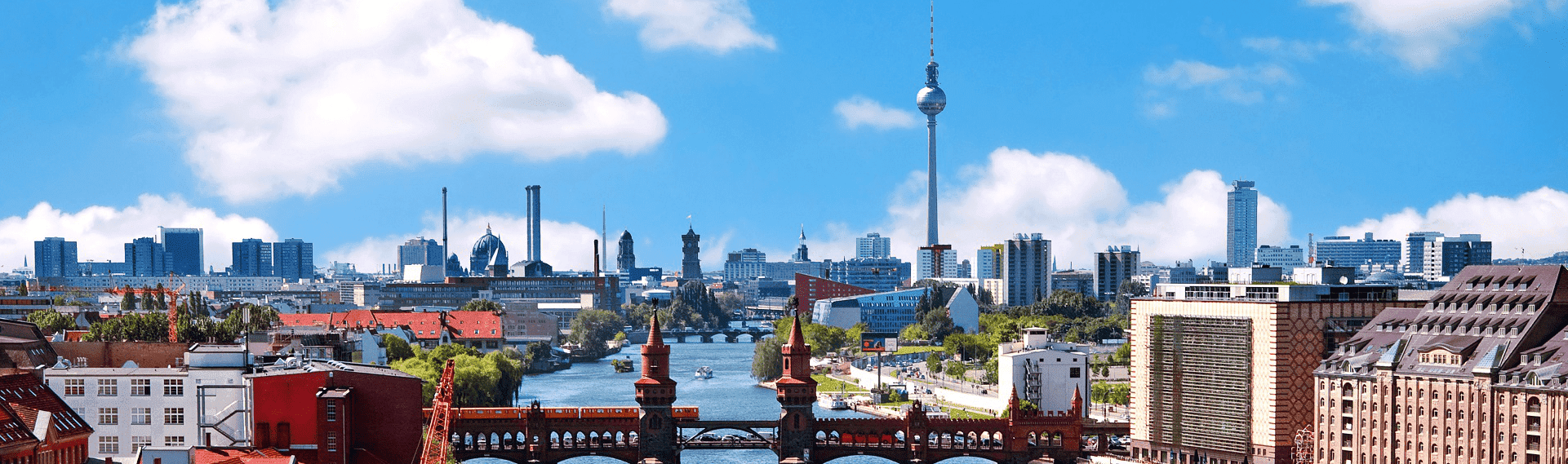 Panorama von der Stadt Berlin.